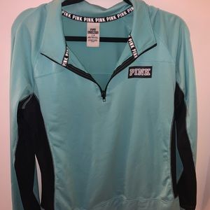 PINK 1/4 zip sweatshirt